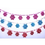 10pcs snowflake strip Christmas ornaments