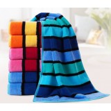 3pcs color stripes thicker towels