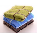 3pcs minimalist checkered cotton towels