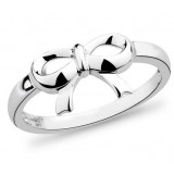 Bow Sterling silver I love you women's ring   