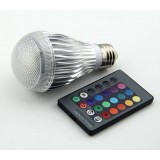 Colorful Smart Dimmable 10W E27 COB LED ball bulbs