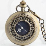 Hollow carved series manual mechanical necklace watch