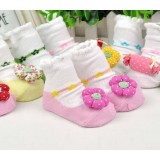 Pure cotton Infant non-slip socks 