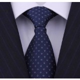 Silk stripe beautiful dark blue tie genuine popular men tie