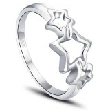 Star wishes Sterling silver women's ring
