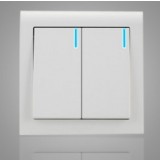 Two pairs of control Wall Plate with LED switch